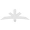 Ekena Millwork Alberta Architectural Grade PVC Gable Bracket, 72"W x 27"H x 4"D x 6"F, 9/12 Pitch GBP072X27X0406ALB00 - alternate 2